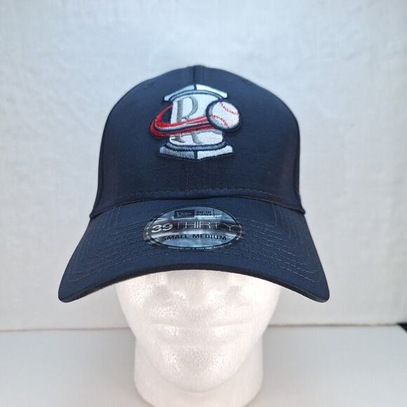 Rome Braves Hat Cap Navy Blue Fitted S/M New Era 39Thirty MiLB Baseball - Picture 1 of 8